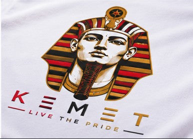 White Oversized Pharaoh Tee with logo