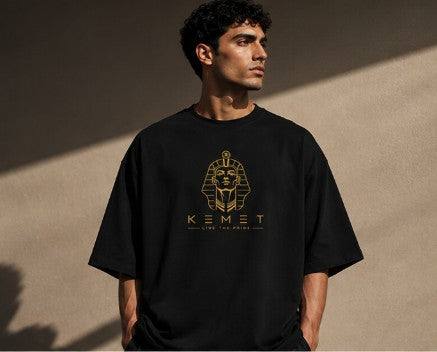 Black Oversized Pharaoh Tee