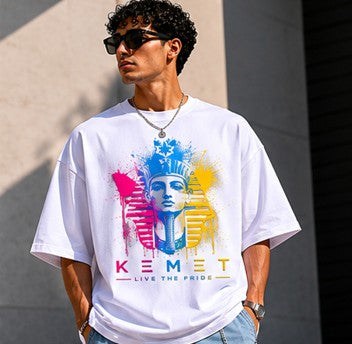 White Oversized Pharaoh Tee